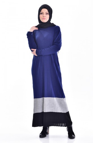iLMEK Pleated Knitwear Dress 4026-03 Saks 4026-03