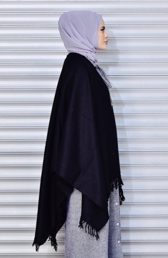 Omuz Şalı 1171A-04 Siyah