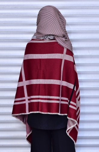 Claret red Poncho 1003-05