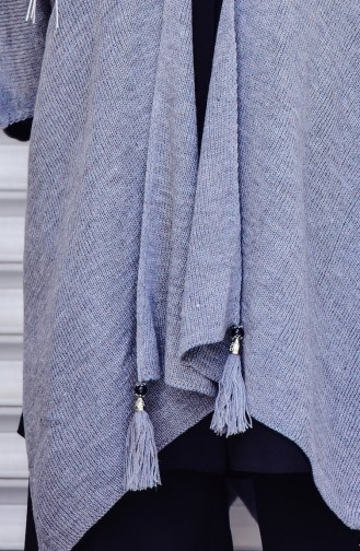 Gray Poncho 0870-04