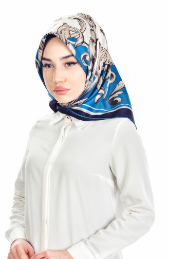 Levidor İpek Eşarp 50396-12 İndigo
