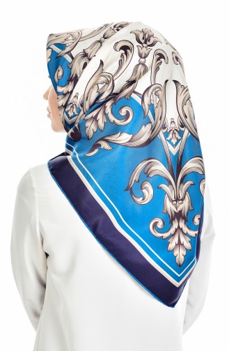 Levidor İpek Eşarp 50396-12 İndigo