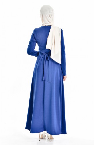 Indigo Hijab Dress 5082-06