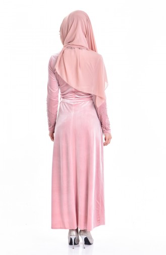 Powder Hijab Dress 3823-08