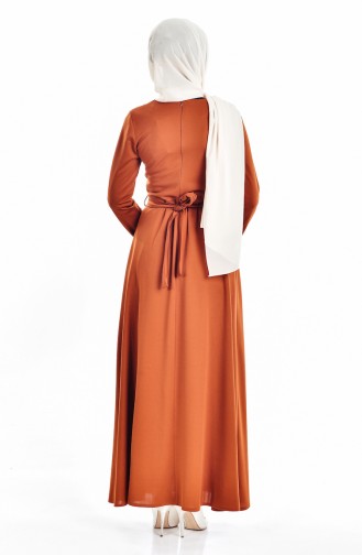 Tan Hijab Dress 5082-05
