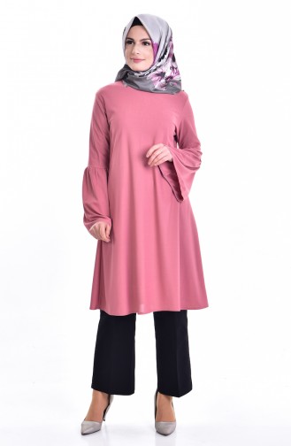 Spanisch Arm Detail Tunik 4013-20 Rosa 4013-20