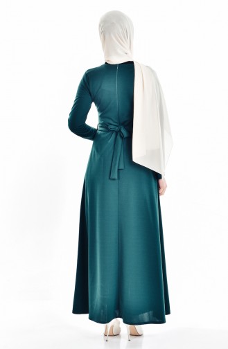 Emerald Green Hijab Dress 5082-02