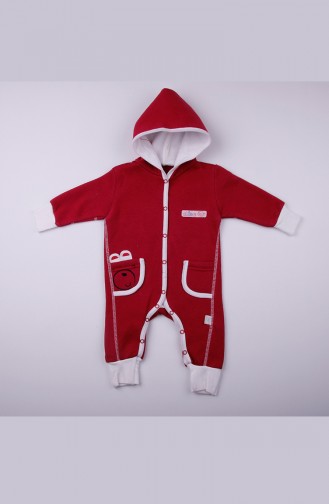 Red Baby Overall 0260-01