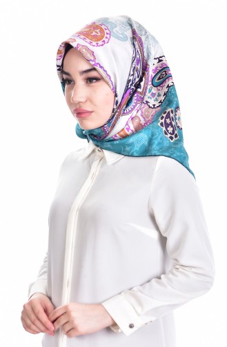 Levidor İpek Eşarp 50398-09 Mint Yeşili
