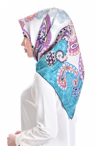 Levidor İpek Eşarp 50398-09 Mint Yeşili