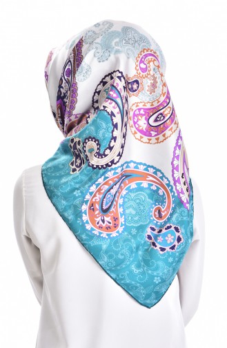 Levidor İpek Eşarp 50398-09 Mint Yeşili