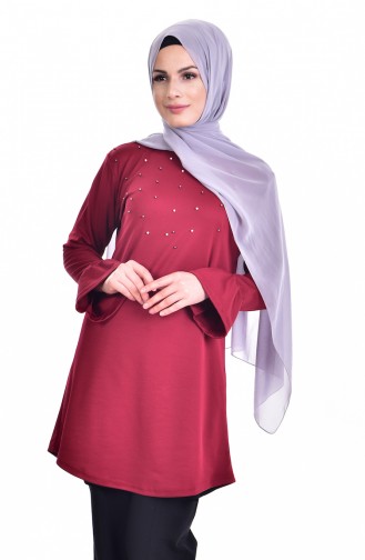 Pearl Tunic 0750-04 Claret Red 0750-04