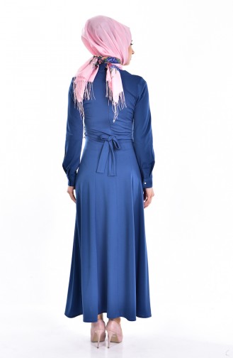 Indigo Hijab Dress 5081-05