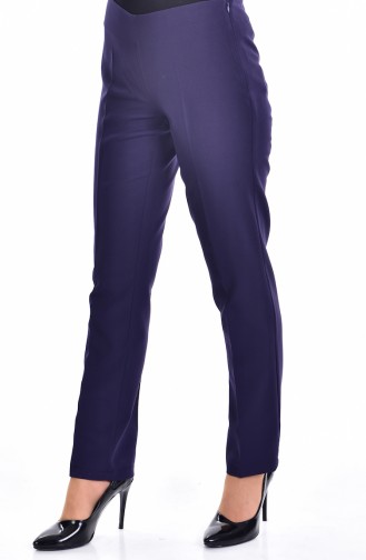 TUBANUR Side Zippered Pants 2875-15 Dark Purple 2875-15