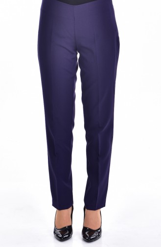 TUBANUR Side Zippered Pants 2875-15 Dark Purple 2875-15