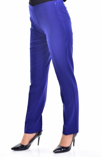 Pantalon a Fermeture de Côté 2875-10 Bleu Roi Foncé 2875-10