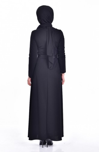Black Hijab Dress 5082-03