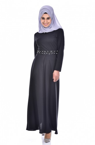 Black İslamitische Jurk 0035-05