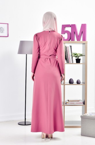 Dusty Rose Hijab Dress 0547-05