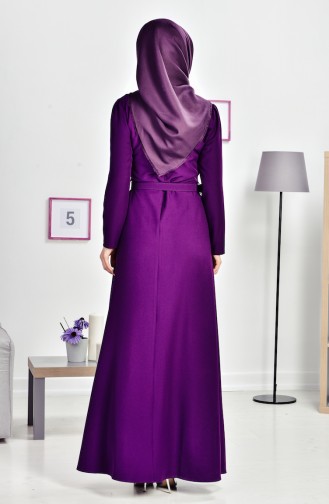 Purple Hijab Dress 0547-07