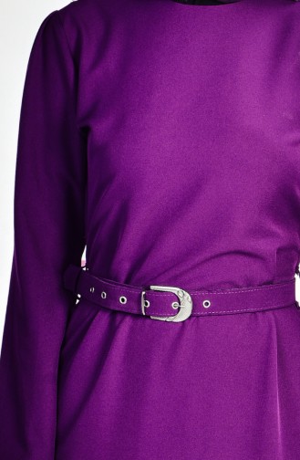 Purple Hijab Dress 0547-07
