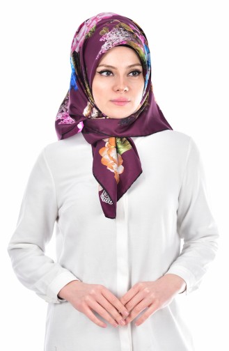 Levidor İpek Eşarp 503117-08 Mürdüm