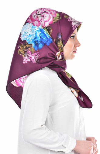 Levidor İpek Eşarp 503117-08 Mürdüm