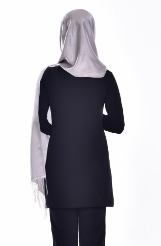 Parmaklı Penye Body 1001-02 Siyah
