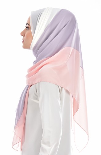 Chiffon Schal 0014-06 Lachs 06
