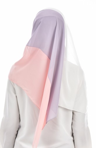Chiffon Schal 0014-06 Lachs 06