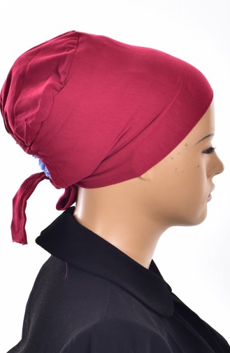 Bonnet Grande Taille Sans Couture 02 Bordeaux 02