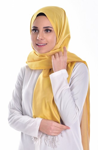 Lemon Yellow Shawl 12