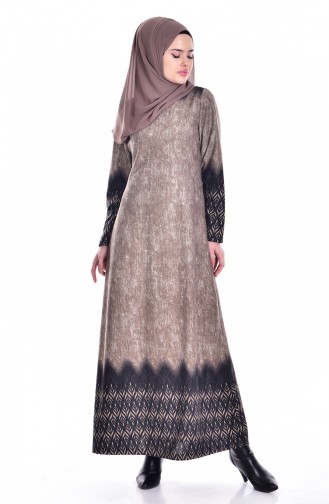 Mink Hijab Dress 5102-01