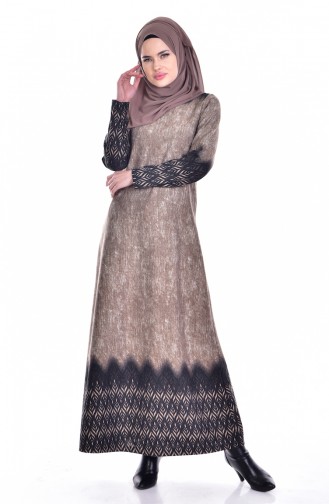 Mink Hijab Dress 5102-01