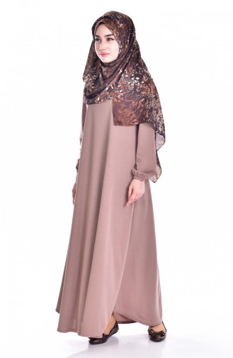 Mink Hijab Dress 0006-13
