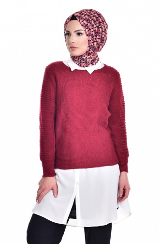 Weinrot Pullover 1015-03