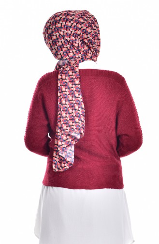 Pull Bordeaux 1015-03