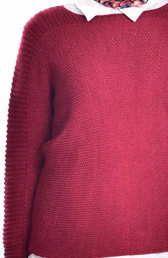 Pull Bordeaux 1015-03