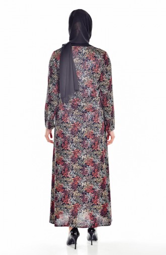 Khaki Hijab Dress 0111-03