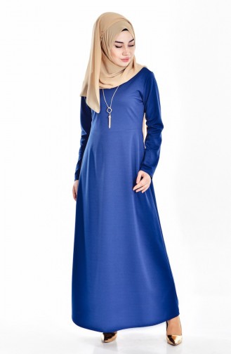 Indigo Hijab Dress 0093-02