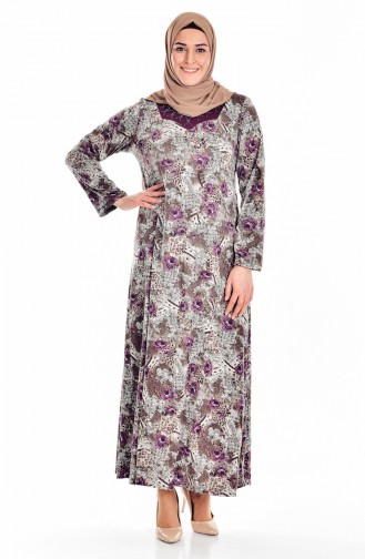 Brown Hijab Dress 0112-01