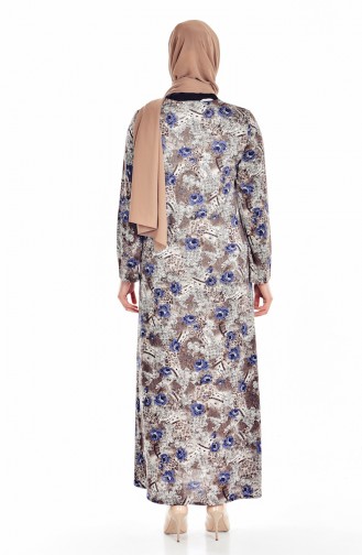 Brown Hijab Dress 0112-02