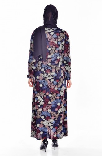 Blue Hijab Dress 0110-04