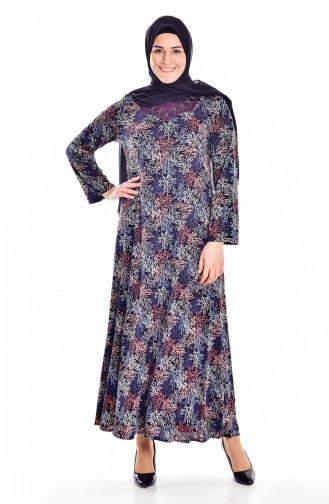 Purple Hijab Dress 0111-04