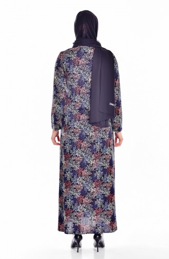 Purple Hijab Dress 0111-04