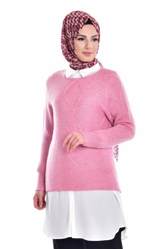 Pull Tricot 1014-01 Rose 1014-01