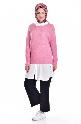 Pull Tricot 1014-01 Rose 1014-01