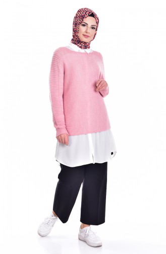 Pull Tricot 1015-05 Rose 1015-05