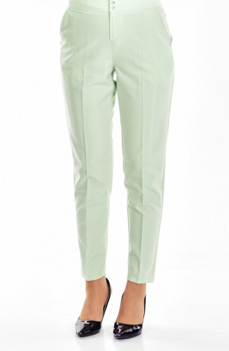 Straight Leg Trousers 2078-05 water Green 2078-05