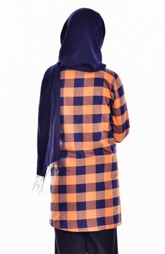 Kariertes Hemd 5118-01 Orange 5118-01
